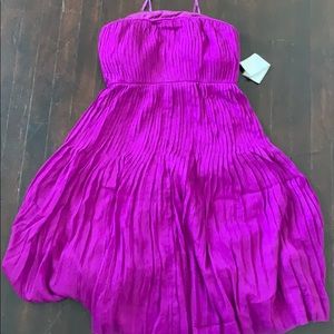 Jcrew magenta strapless dress, size 4
